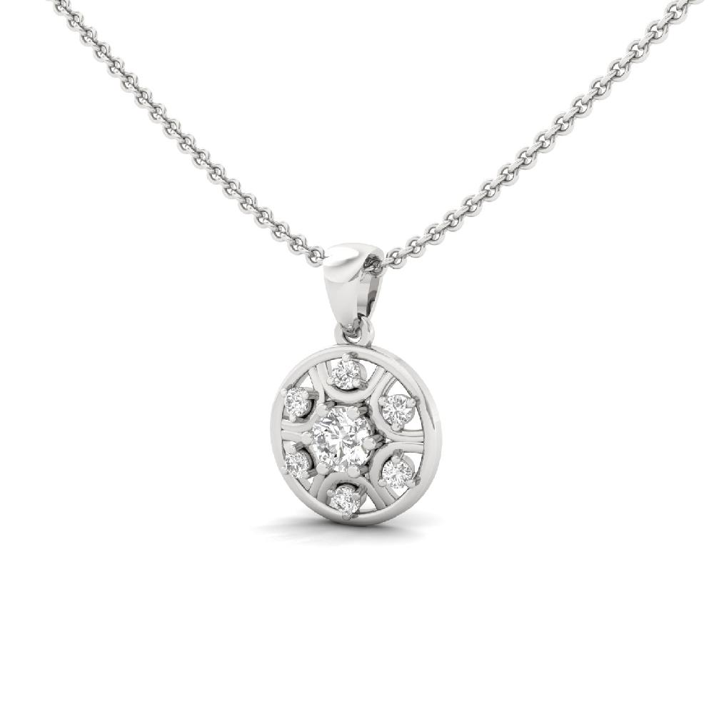 Classic Round Cut Lab Grown Diamond Pendant