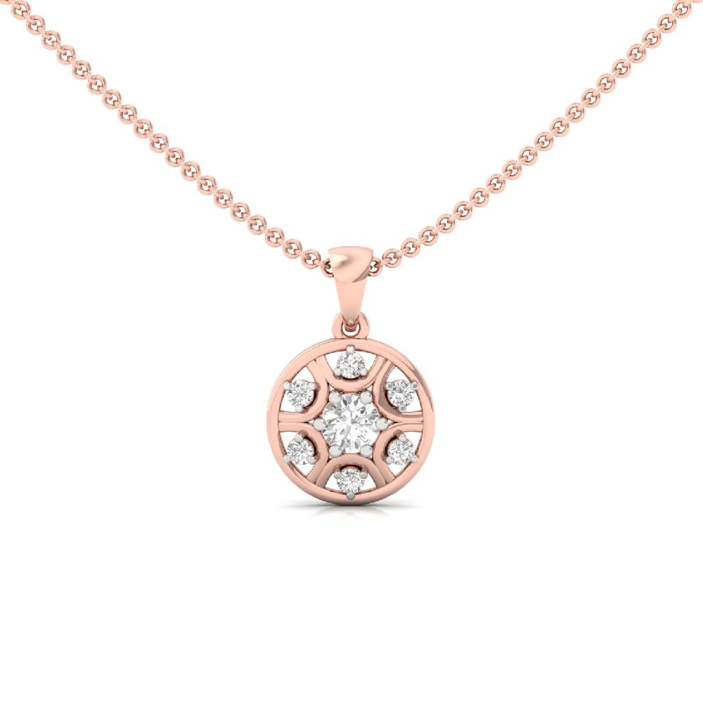 Classic Round Cut Lab Grown Diamond Pendant