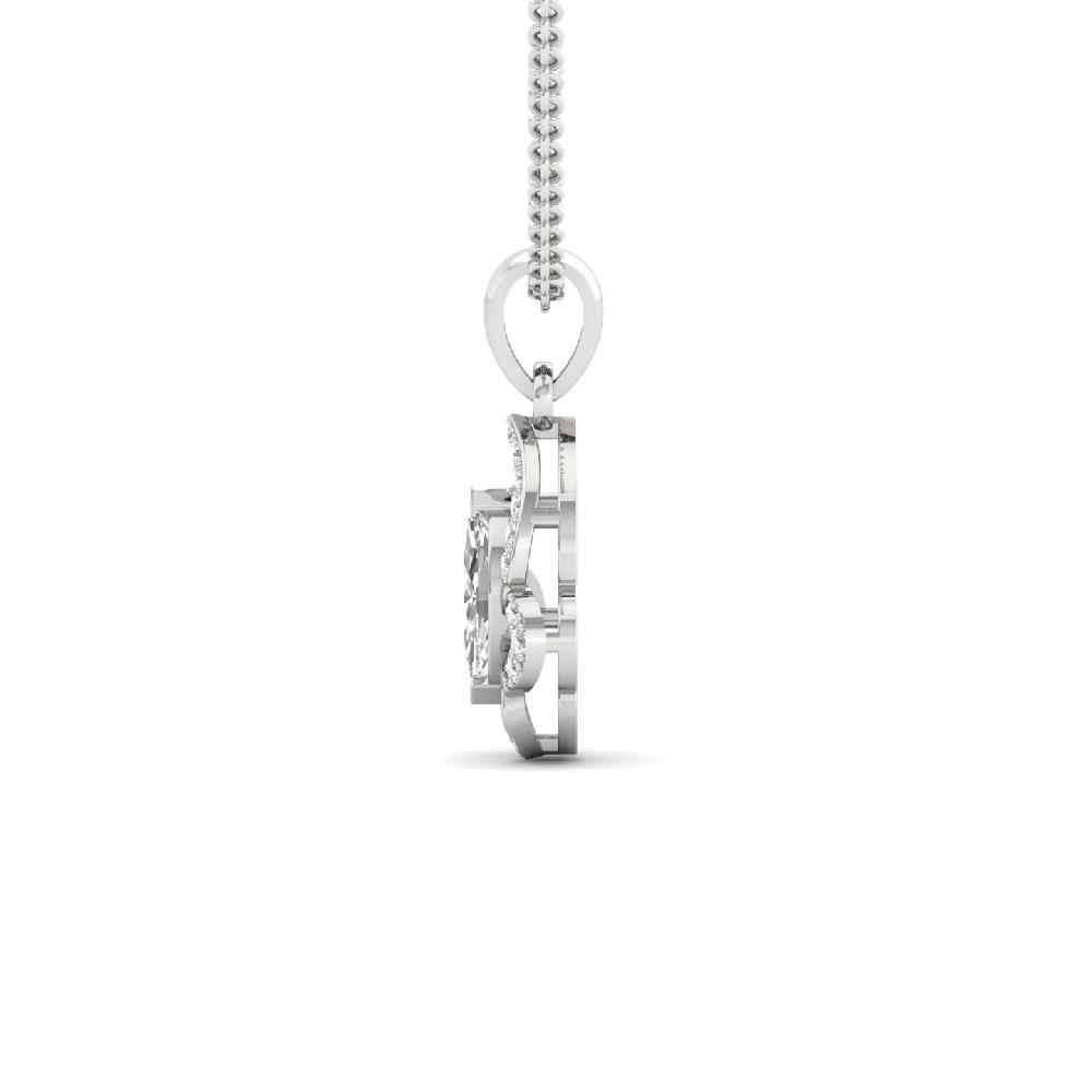 Vintage Elegance Marquise Lab Grown Diamond Pendant