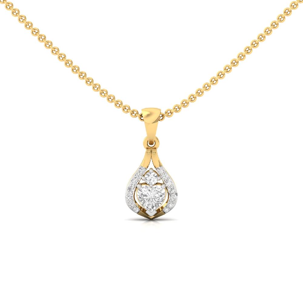 Heart Cut CVD Diamond Pendant