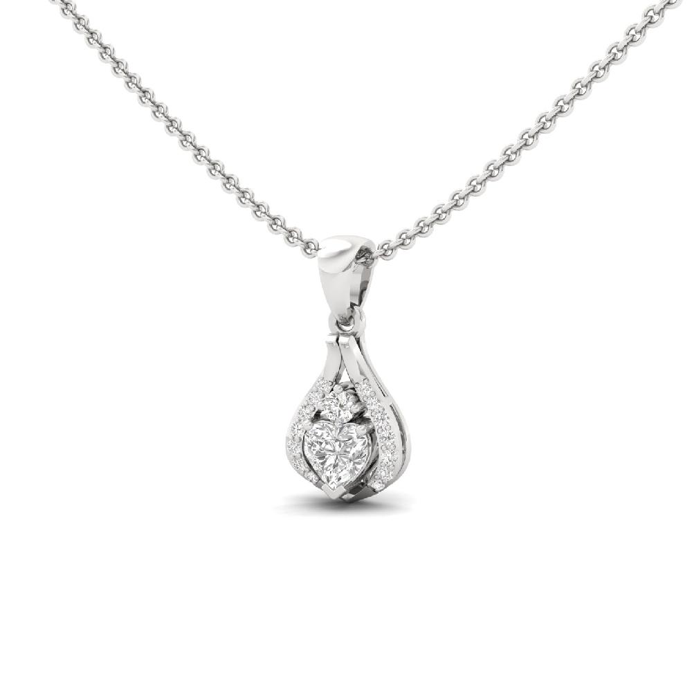 Heart Cut CVD Diamond Pendant