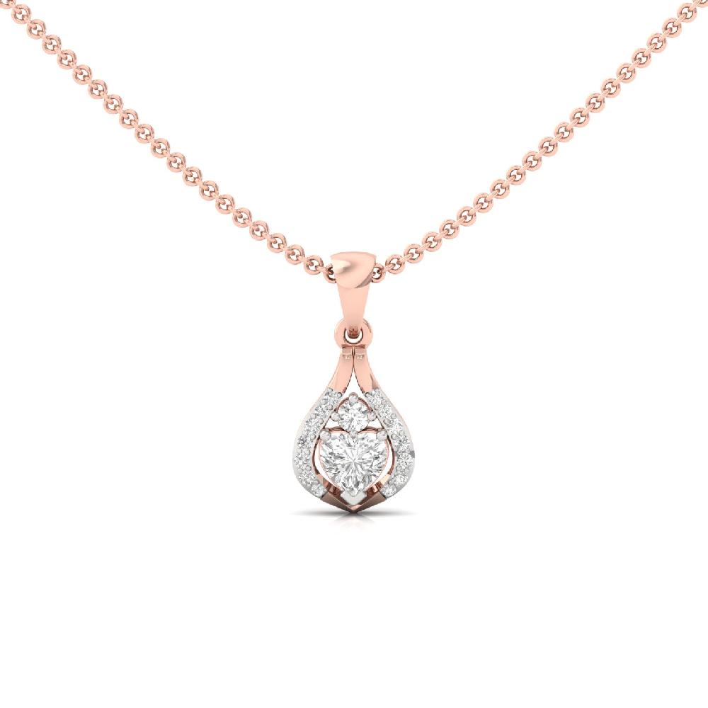 Heart Cut CVD Diamond Pendant