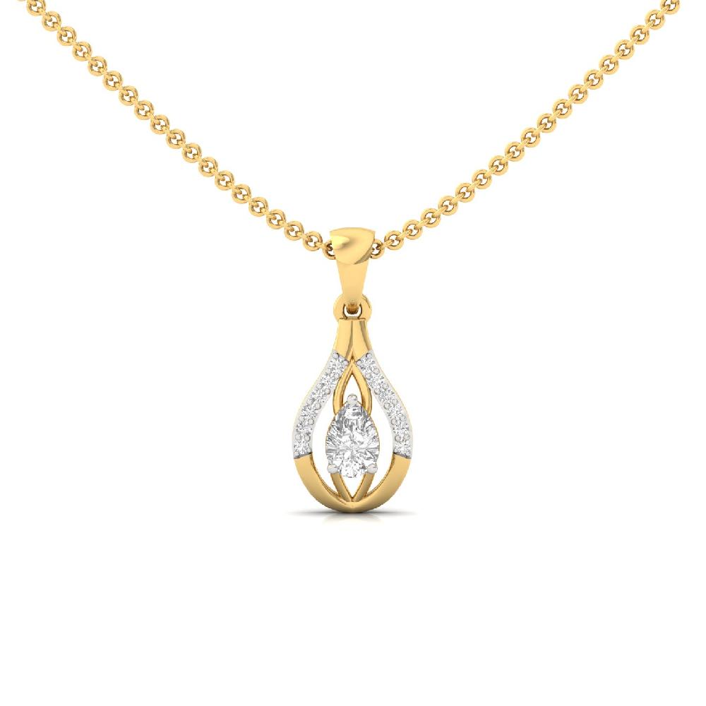 Teardrop Pear Cut CVD Diamond Pendant