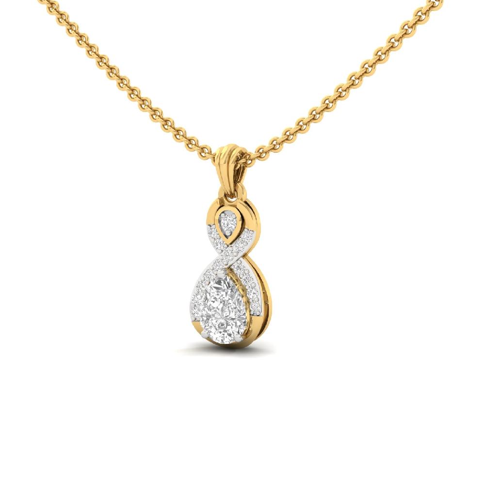 Infinity Halo CVD Diamond Pendant