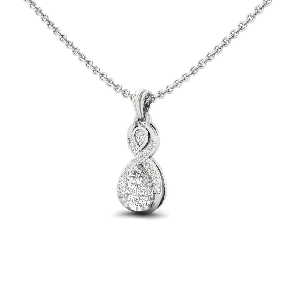 Infinity Halo CVD Diamond Pendant