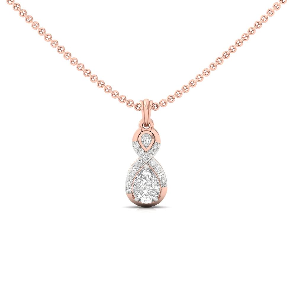 Infinity Halo CVD Diamond Pendant