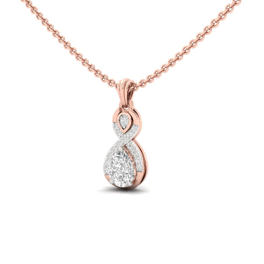Infinity Halo CVD Diamond Pendant