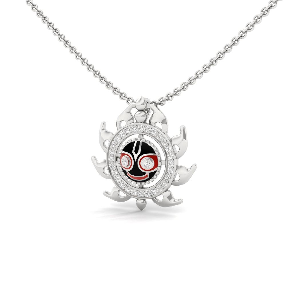 Sacred Swirl Lab Grown Diamonds Pendant  