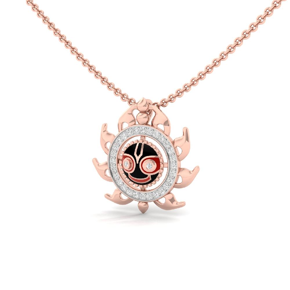 Sacred Swirl Lab Grown Diamonds Pendant  