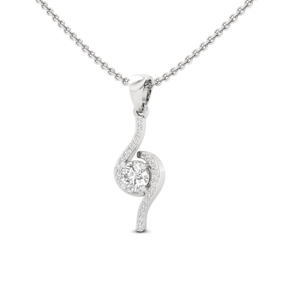 Swirl Radiance Lab Grown Diamond Pendant