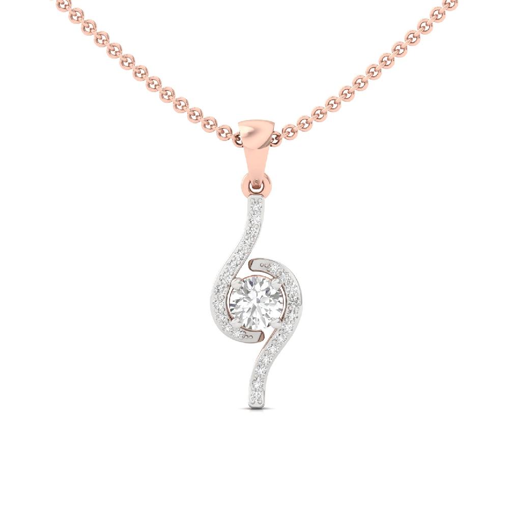 Swirl Radiance Lab Grown Diamond Pendant
