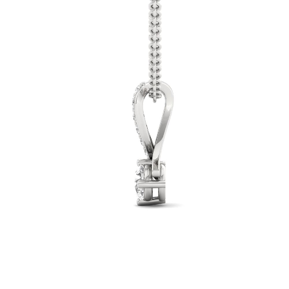 Twist Elegance Pendant with Lab Grown Diamond 