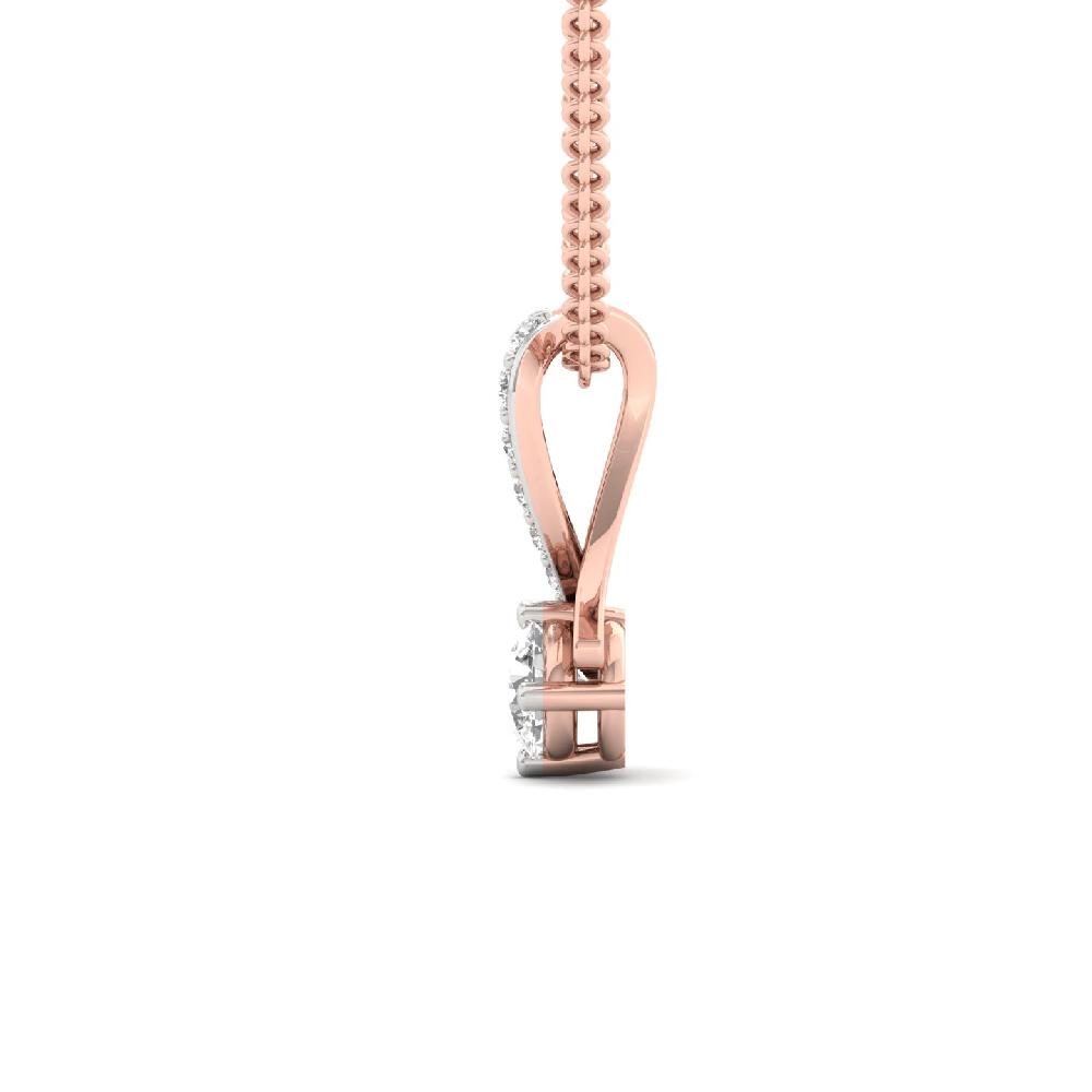 Twist Elegance Pendant with Lab Grown Diamond 