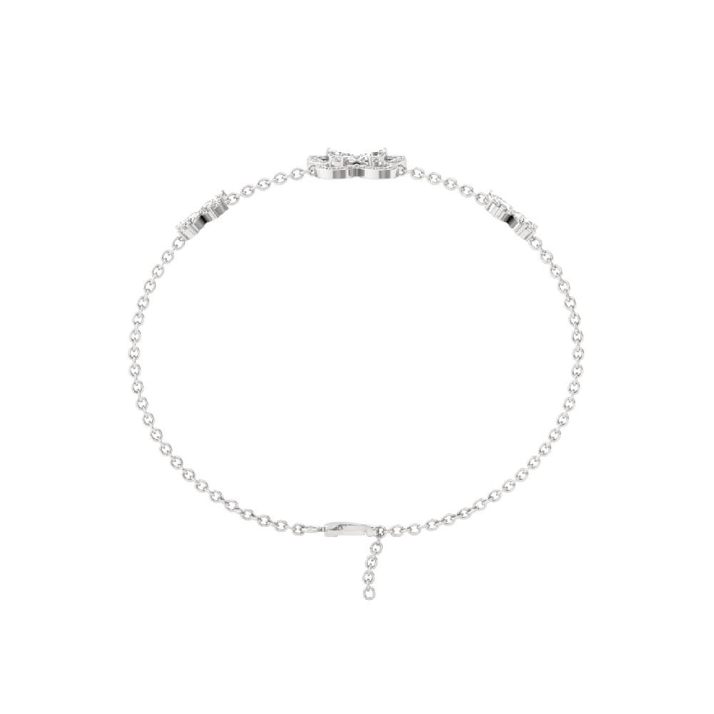 Floral Butterfly Diamond Bracelet Cvd Diamonds