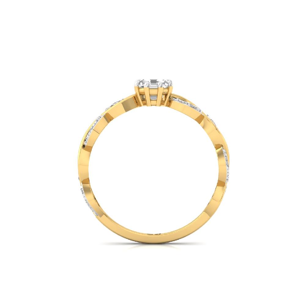 0.51ct Octagon Cut Solitaire Lab-Grown CVD Diamond Ring