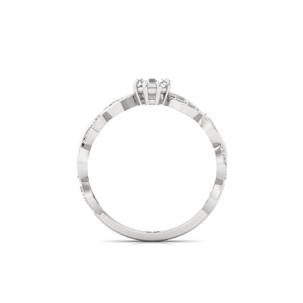 0.51ct Octagon Cut Solitaire Lab-Grown CVD Diamond Ring