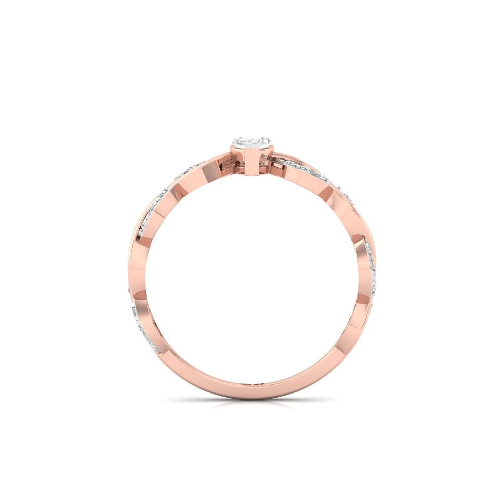 0.28ct Marquise Cut Solitaire Lab Grown Diamond Ring