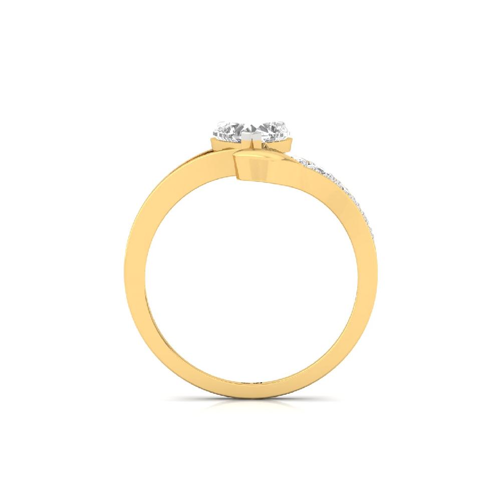 0.84ct Heart Cut Solitaire Lab Grown Diamond Ring