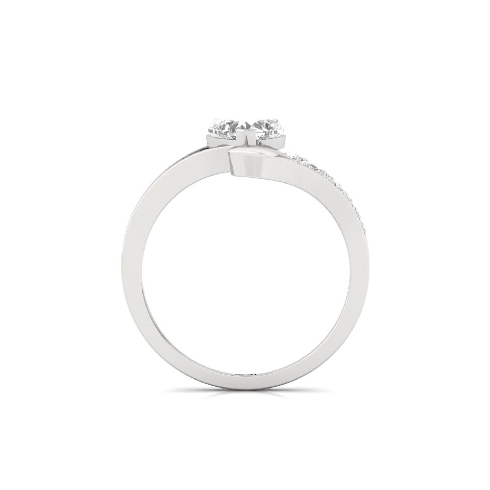 0.84ct Heart Cut Solitaire Lab Grown Diamond Ring
