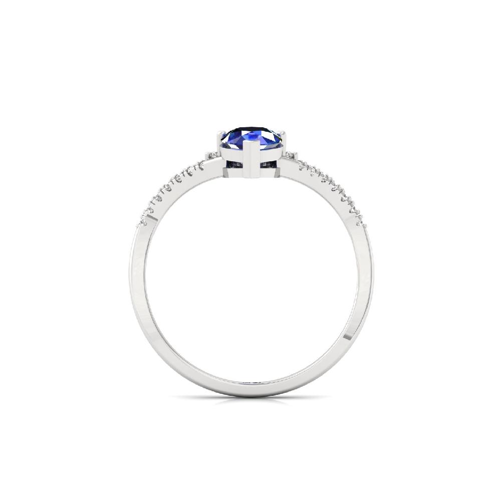 Pear Cut Lab Grown Diamond Ring