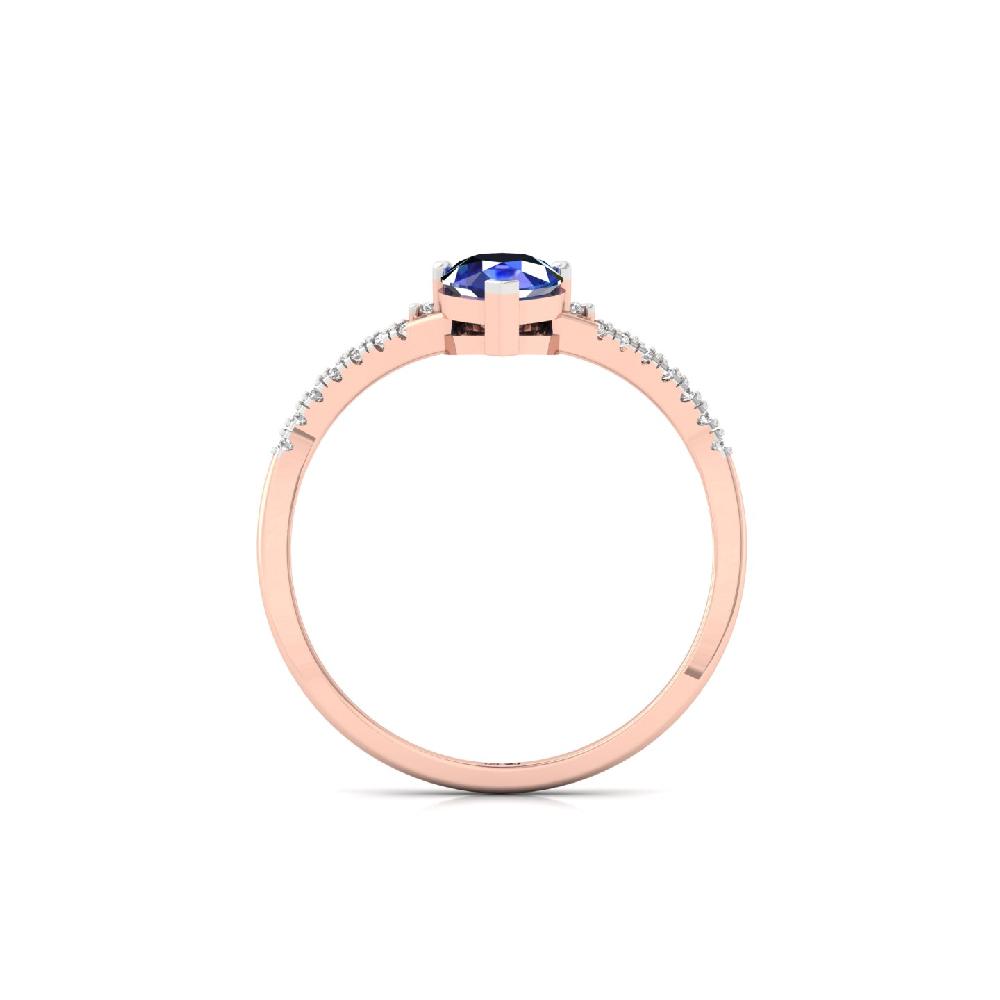 Pear Cut Lab Grown Diamond Ring