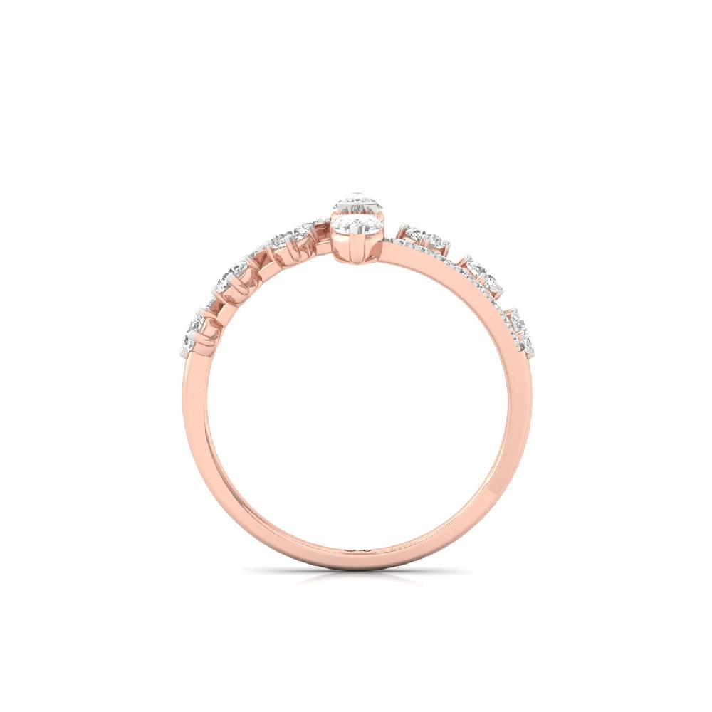 Pear & Round Duo CVD Lab Grown Diamond Ring