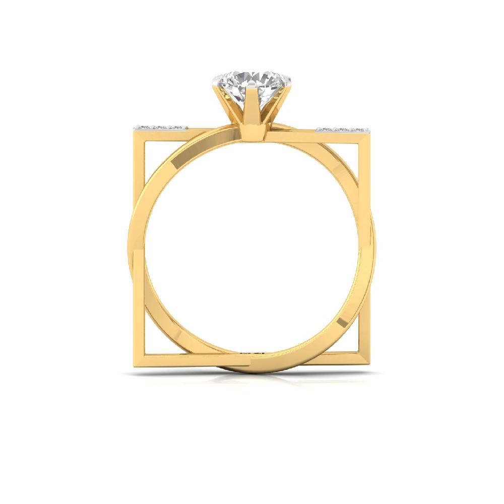 0.90Ct Lab Grown Diamond unique Ring