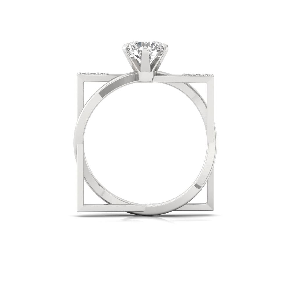 0.90Ct Lab Grown Diamond unique Ring
