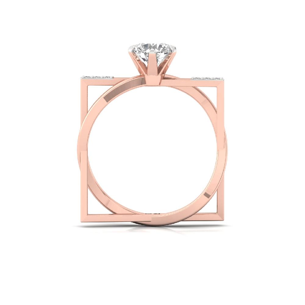 0.90Ct Lab Grown Diamond unique Ring