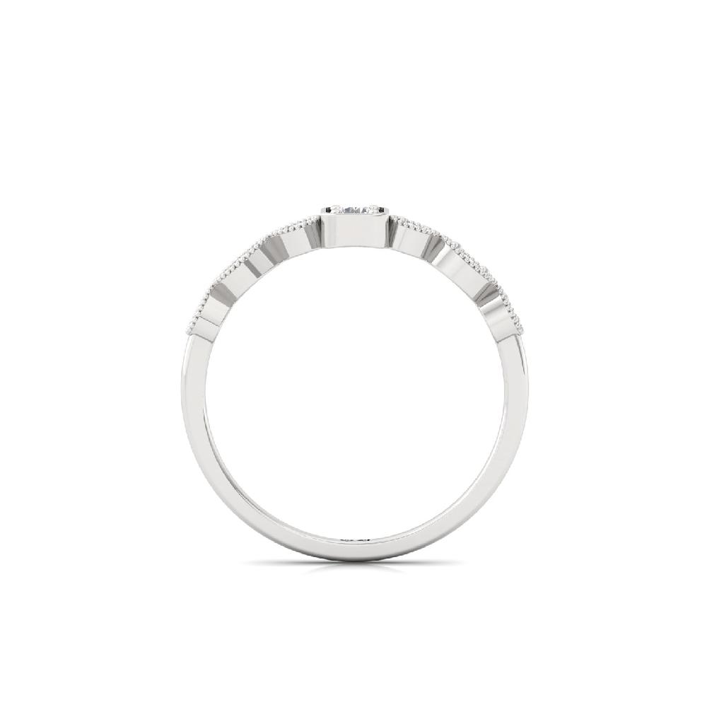 Center Round Diamond Cvd Ring