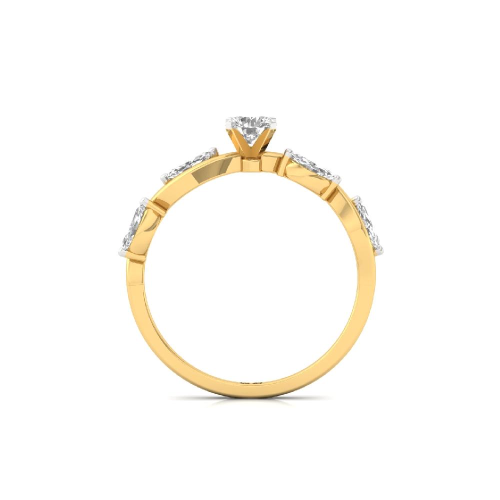 0.37ct Marquise Solitaire Lab Grown CVD Diamond Ring