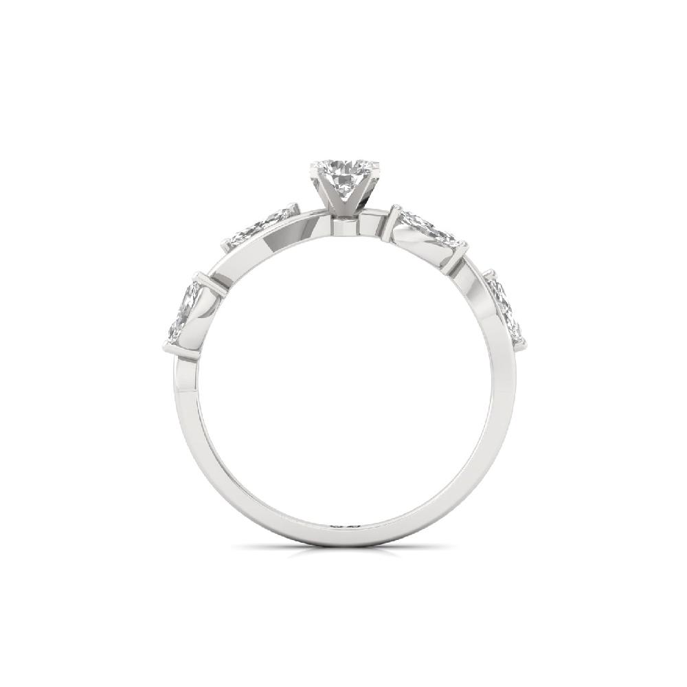 0.37ct Marquise Solitaire Lab Grown CVD Diamond Ring