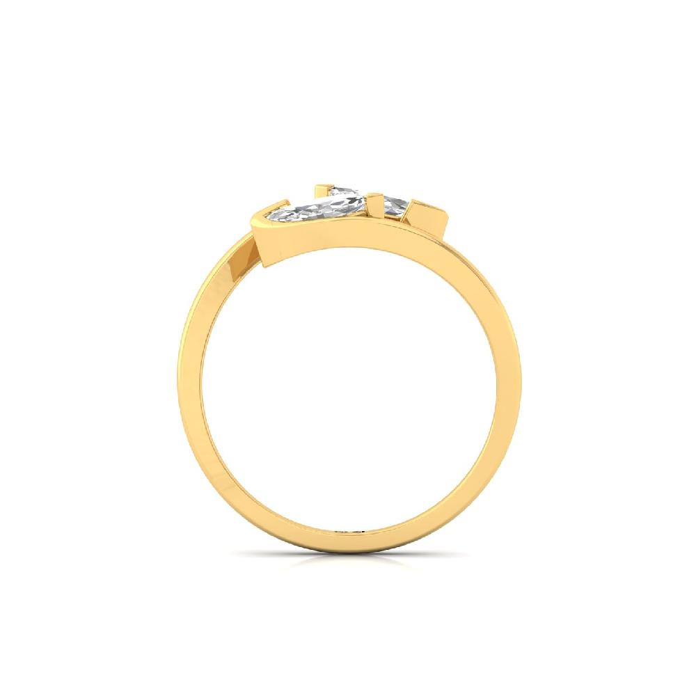 0.56ct Marquise Twin Solitaire Lab Grown CVD Diamond Ring