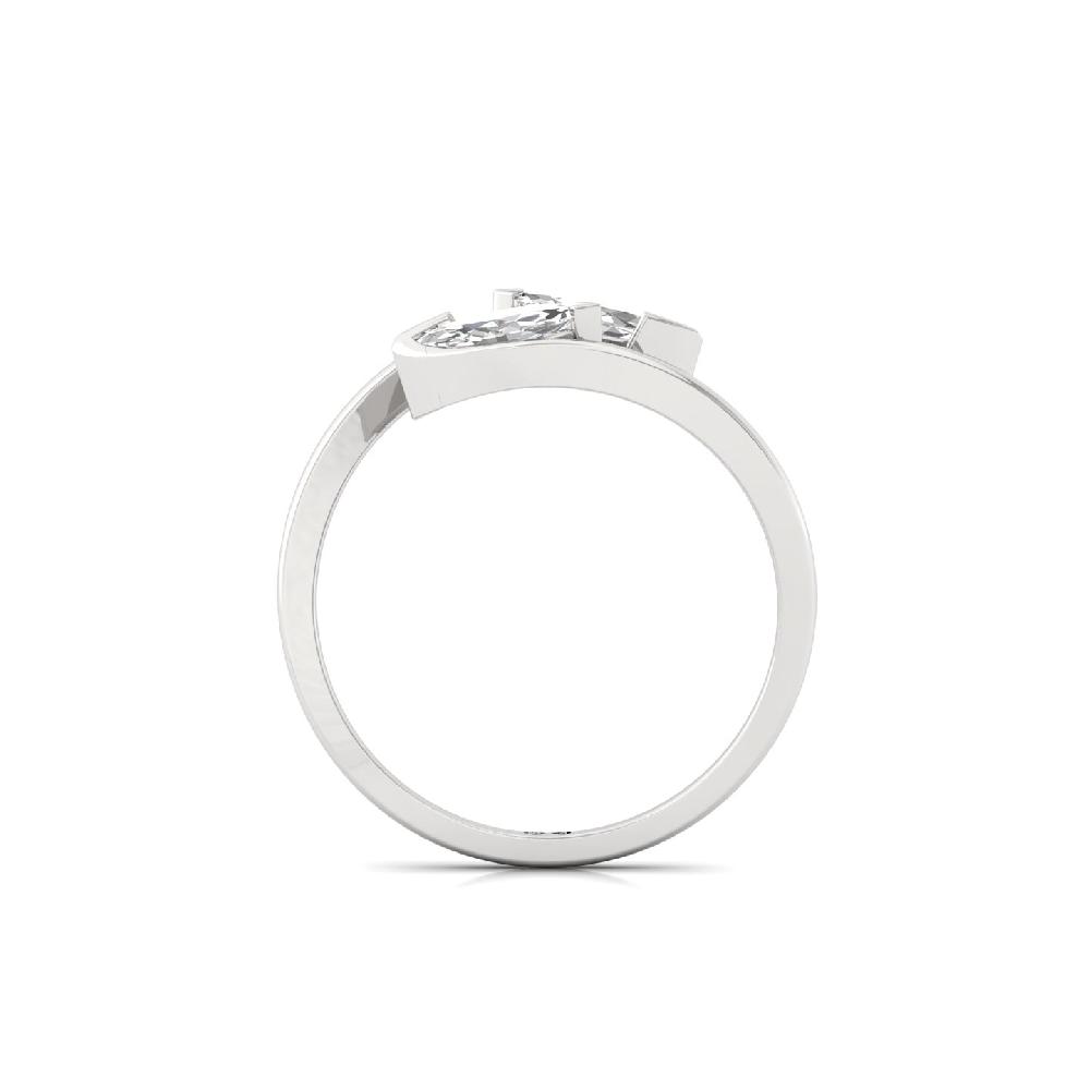 0.56ct Marquise Twin Solitaire Lab Grown CVD Diamond Ring