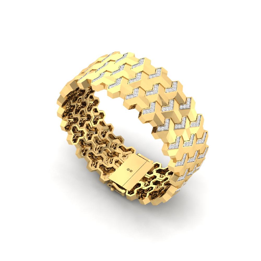 Statement Lab Grown Diamond Men's Tennis Bracelet 