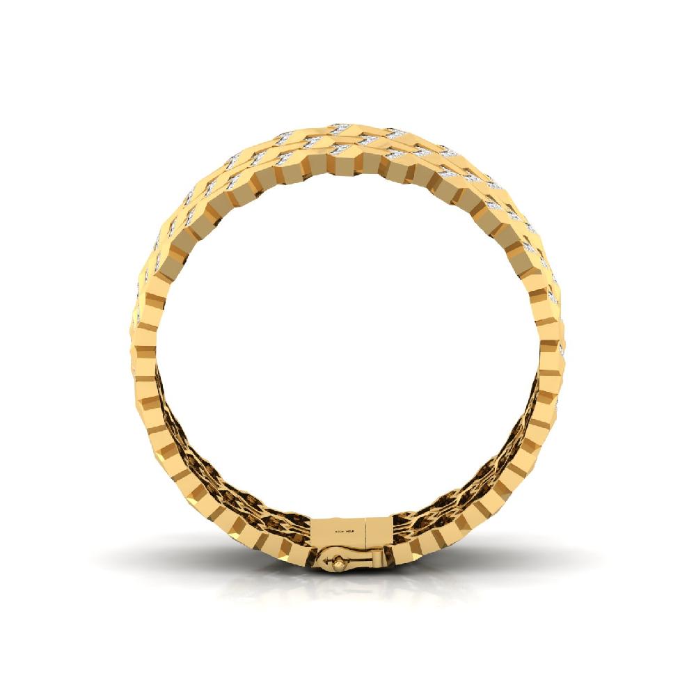 Statement Lab Grown Diamond Men's Tennis Bracelet 