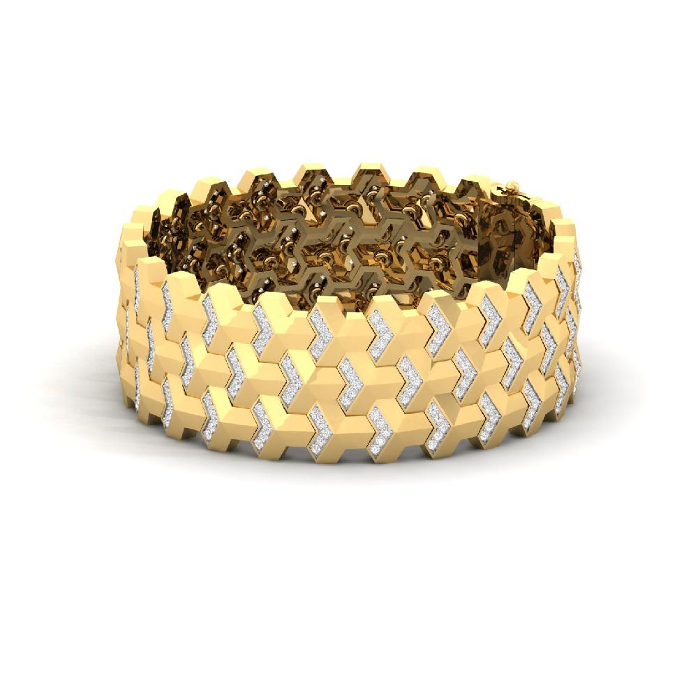 Statement Lab Grown Diamond Men's Tennis Bracelet 