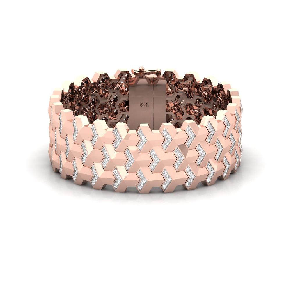 Statement Lab Grown Diamond Men's Tennis Bracelet 