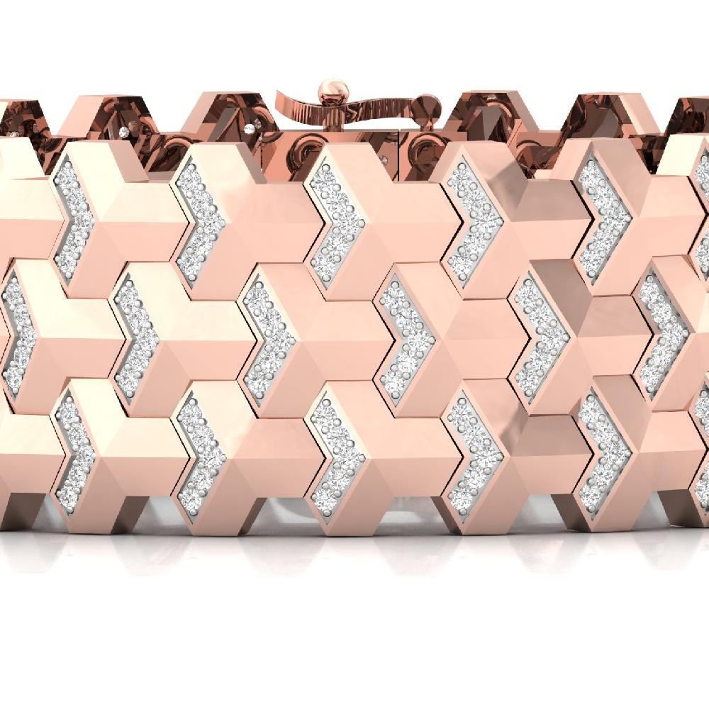 Statement Lab Grown Diamond Men's Tennis Bracelet 