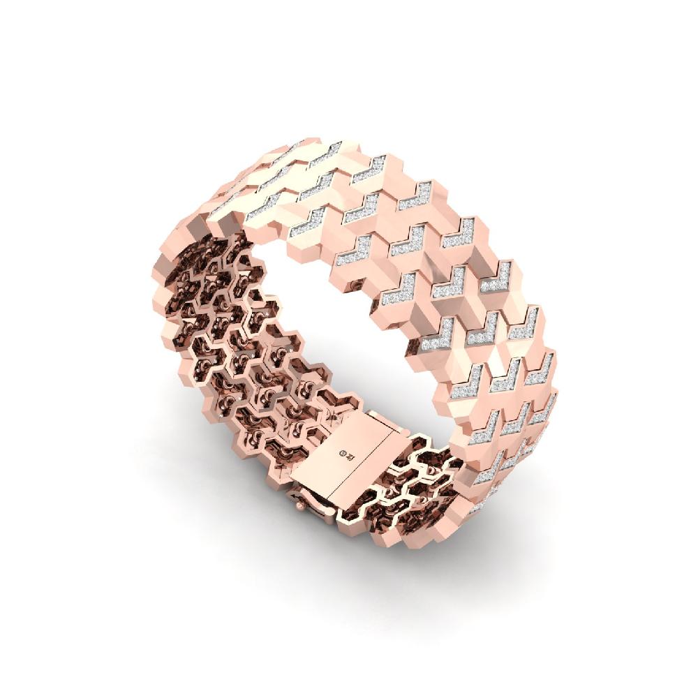 Statement Lab Grown Diamond Men's Tennis Bracelet 