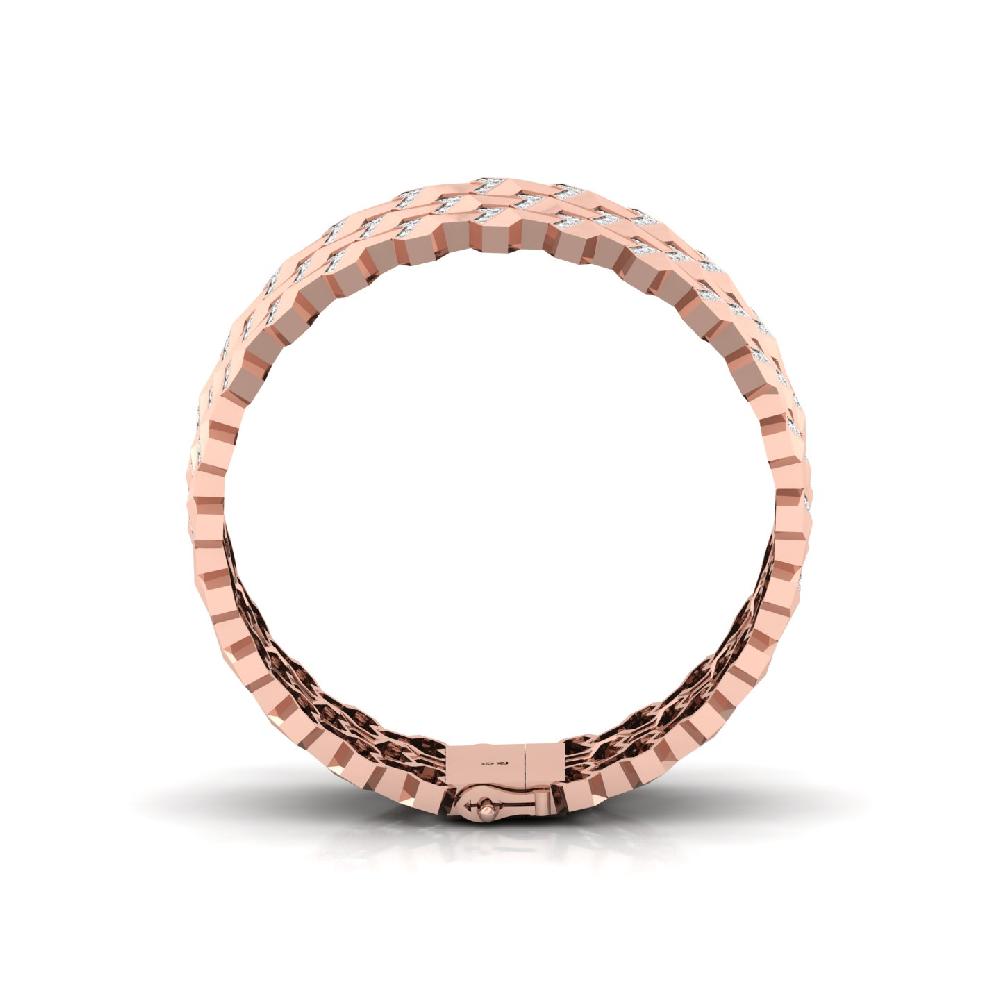 Statement Lab Grown Diamond Men's Tennis Bracelet 