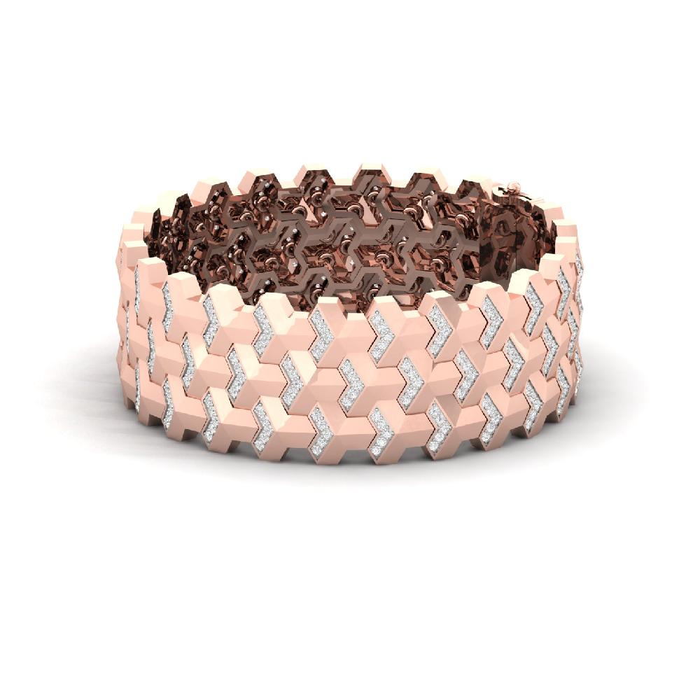 Statement Lab Grown Diamond Men's Tennis Bracelet 