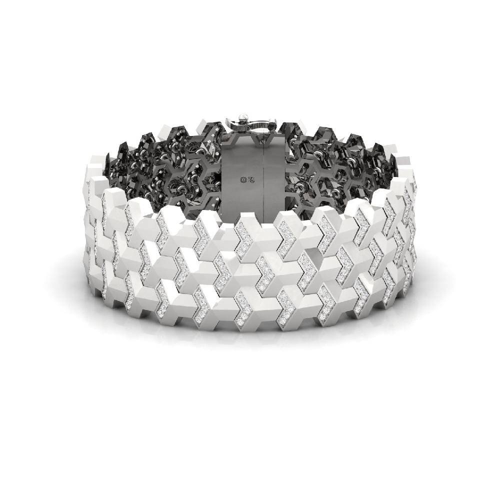 Statement Lab Grown Diamond Men's Tennis Bracelet 