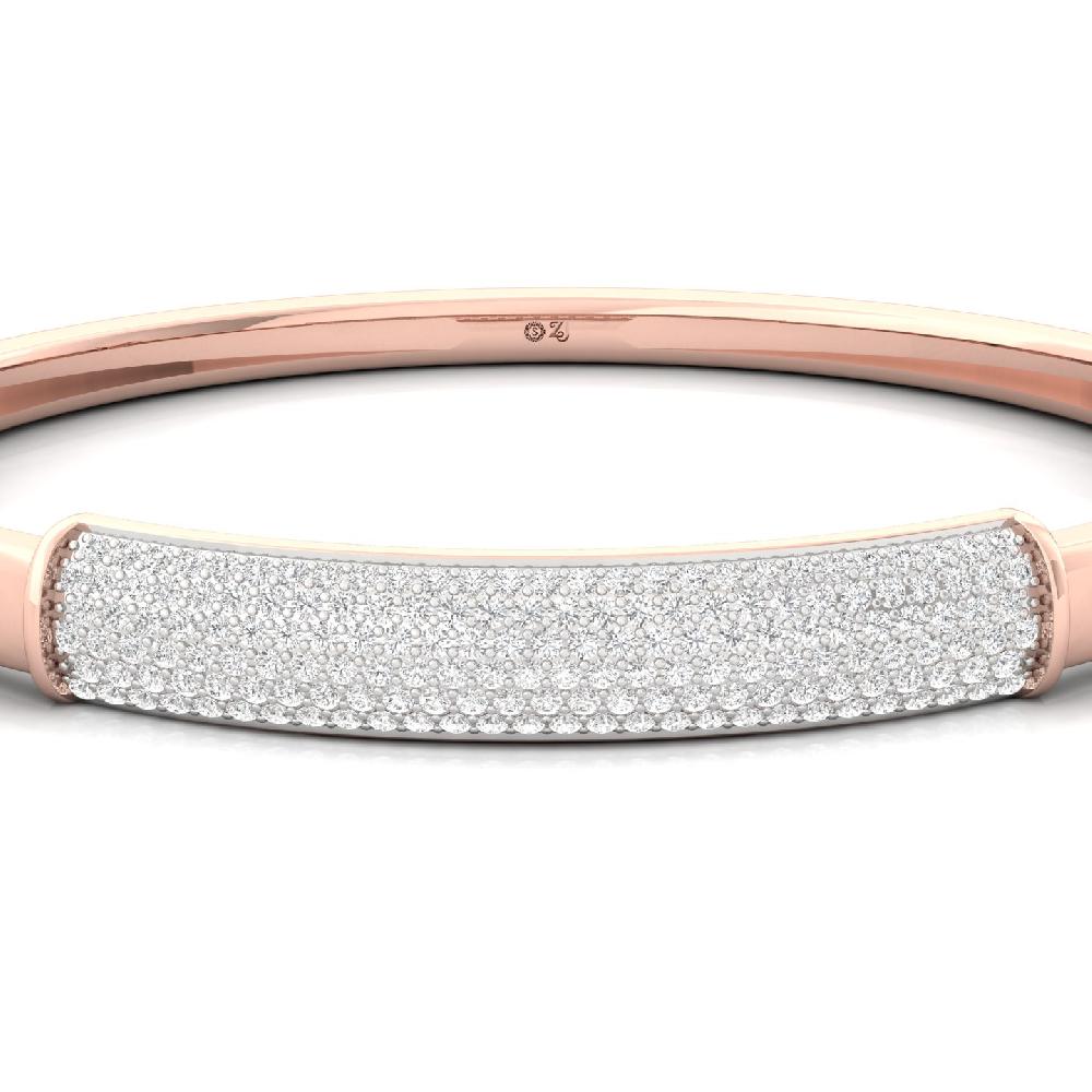 Round Cut Lab Grown Diamond Bracelet for Men