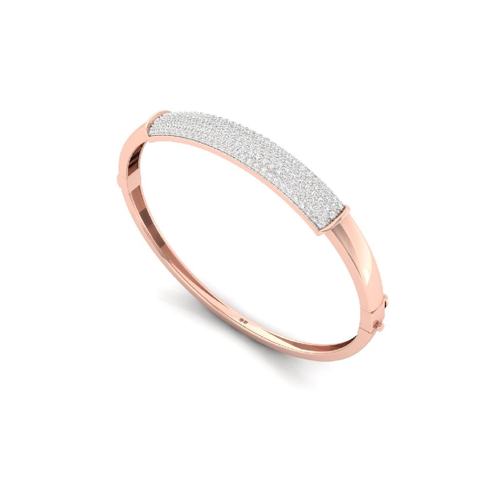 Round Cut Lab Grown Diamond Bracelet for Men