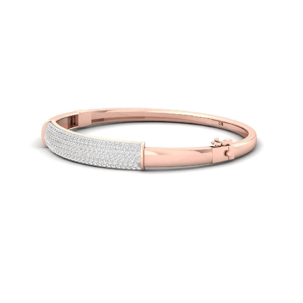 Round Cut Lab Grown Diamond Bracelet for Men