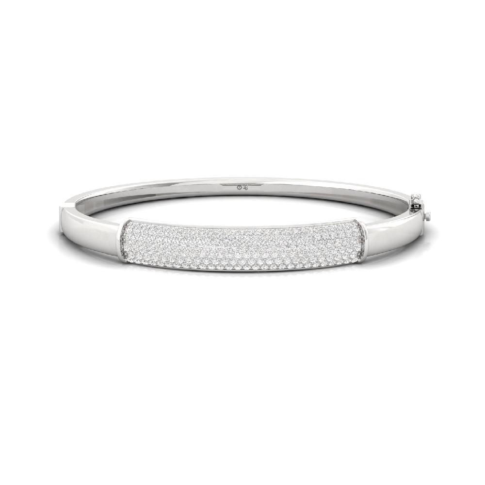 Round Cut Lab Grown Diamond Bracelet for Men