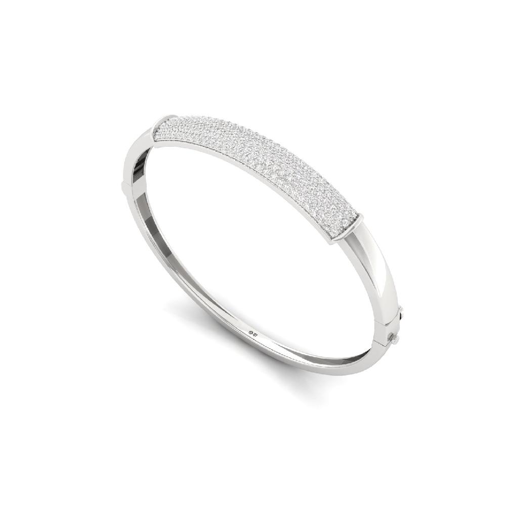 Round Cut Lab Grown Diamond Bracelet for Men