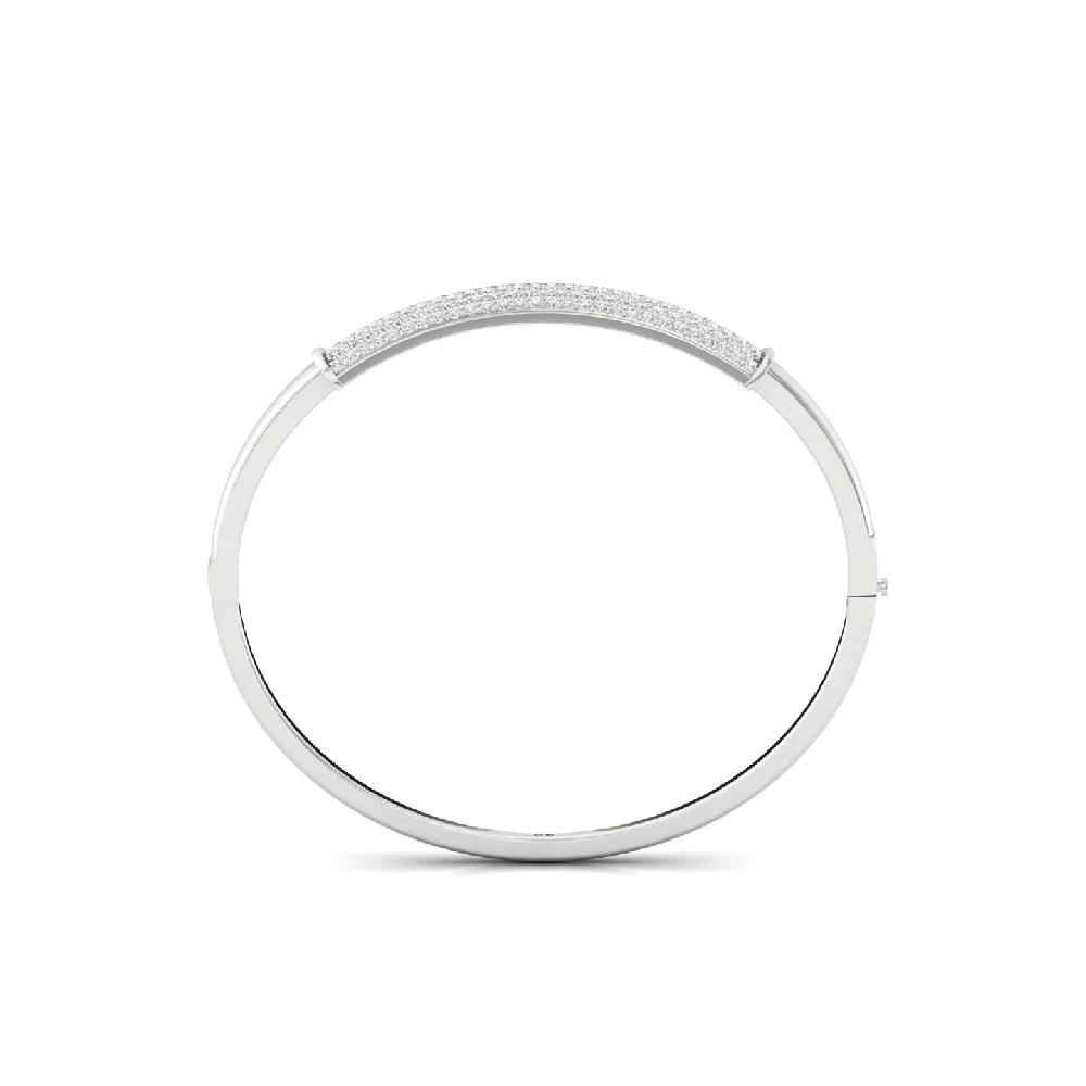 Round Cut Lab Grown Diamond Bracelet for Men