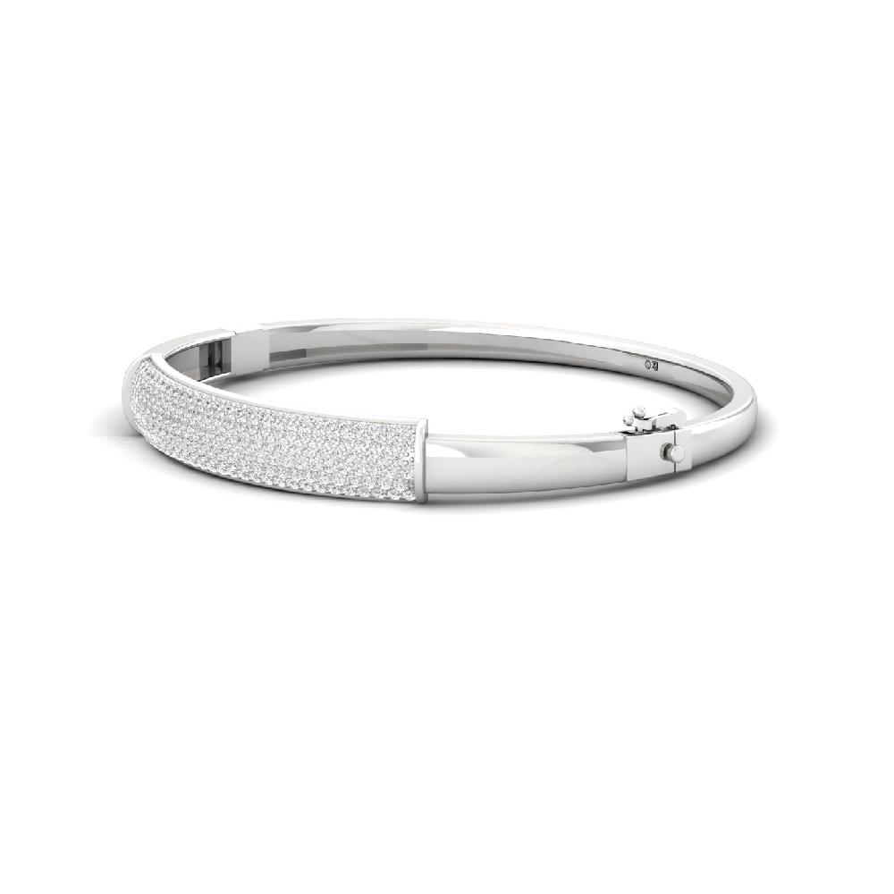 Round Cut Lab Grown Diamond Bracelet for Men